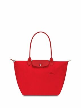 ISO Longchamp 'le Pliage Green' Large Tote Bag In Red
